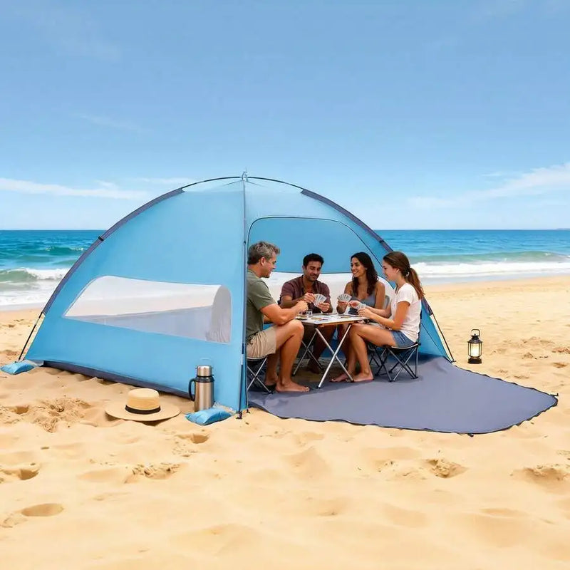 Beach Tent Sun Shelter For 6 Person, UPF 50+ Protection | SAMAG