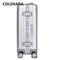 COLENARA Suitcase Full Aluminum Magnesium Alloy Boarding Box Large Capacity Trolley Case 20"24"26"29 Inch Travel Bag Luggage