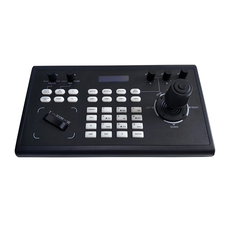 PelcoD Visca Onvif 4D Joystick IP PTZ Keyboard Controller RS485 RS232 RS422 for Vmix / Broadcasting System