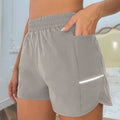 High Waist Running Shorts for Women Quick Dry Athletic Workout Gym Fitness Yoga with Phone Pocket