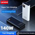 Lenovo 140W 500000mAh Ultra Capacity Power Bank Super Fast Charging CCC Portable Battery Charger For IPhone Samsung 2026 New