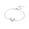 Original 925 Sterling Silver Zirconia Tennis Chain Bracelet for Women Adjustable Gold Color Hot Sale Ideal Birthday Party Gifts