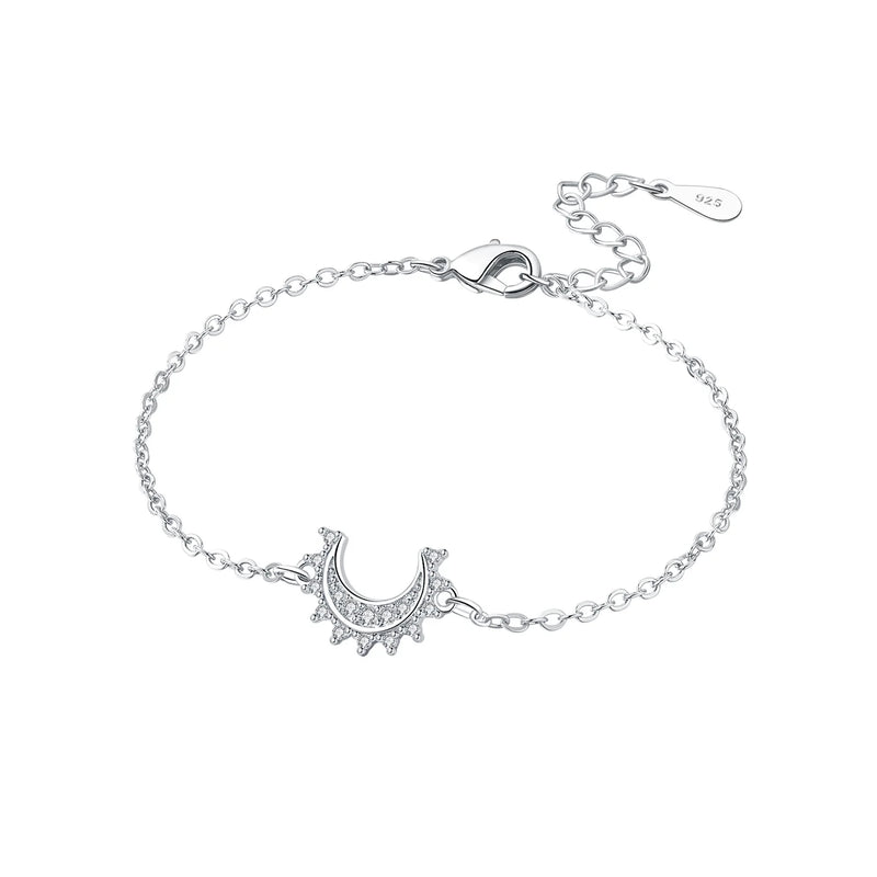 Original 925 Sterling Silver Zirconia Tennis Chain Bracelet for Women Adjustable Gold Color Hot Sale Ideal Birthday Party Gifts