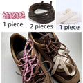 Length 100cm DIY Freedly Round Leather Colorful MIU Shoelaces Canvas Casual  Boots Shoe Laces Rope Shoestrings