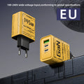 145W 3 Ports Super Fast Charger PD USB Type C Quick Charger With EU US UK Plug Adapter Compatible For iPhone 16 Samsung 2025 New