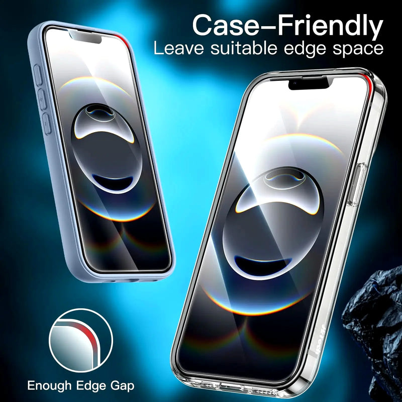 For iPhone 16e Screen Protector Tempered Glass Crystal Mica 9H HD Clear Transparent High Aluminum Anti Scratch