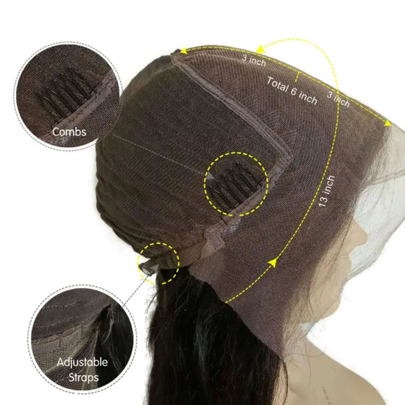 Hesperis Lace Front Human Hair Wig For Men Brazilian Remy 13x6 Deep Part Short Pixie Cut Wig For Male Pre Plucked Bang Wigs