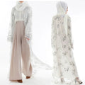 Eid Sequins Abaya Dubai Kimono Open Kaftan Muslim Dress | SAMAG