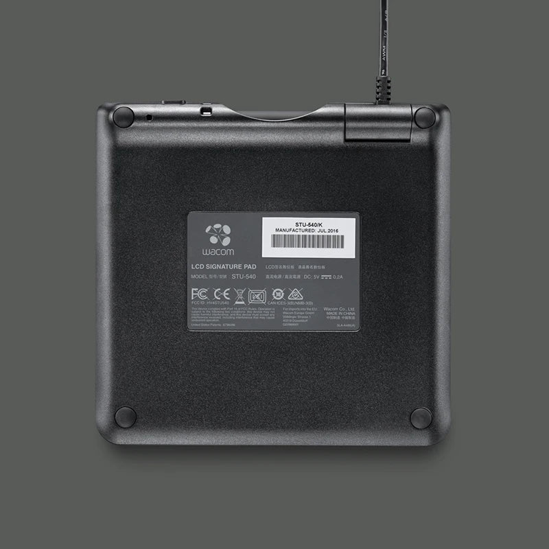 Wacom Color LCD Signature Pad Tablet  STU-540 5" Battery-free Pen 1024 Levels for Business
