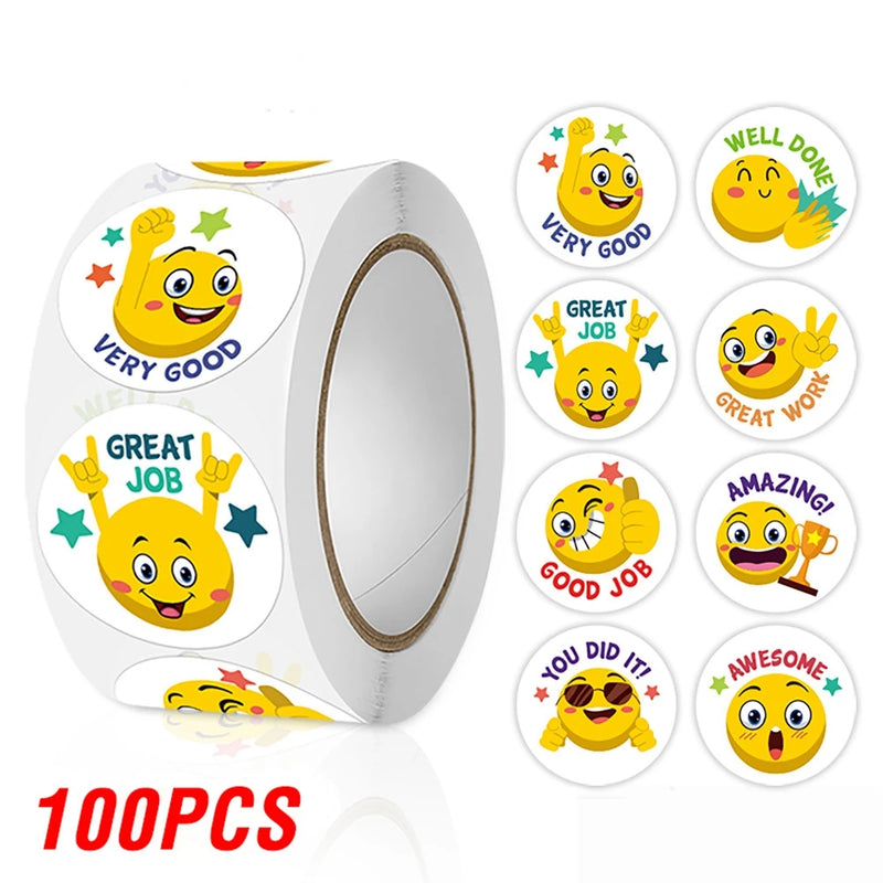 100 - Reward Stickers For Kids Teacher Cartoon Incentive - View 9 | SAMAG