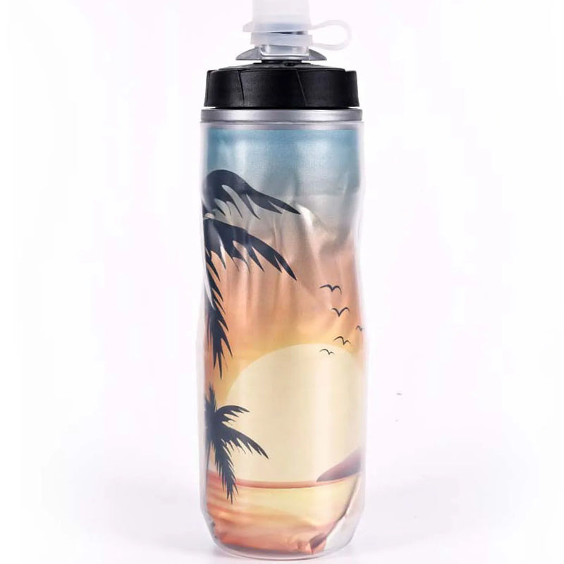 610ML Cycling Keep Cold Water Bottle MTB Road bike Portable Cup Lightweight Outdoor Cycling Water bottle Bike Accessory