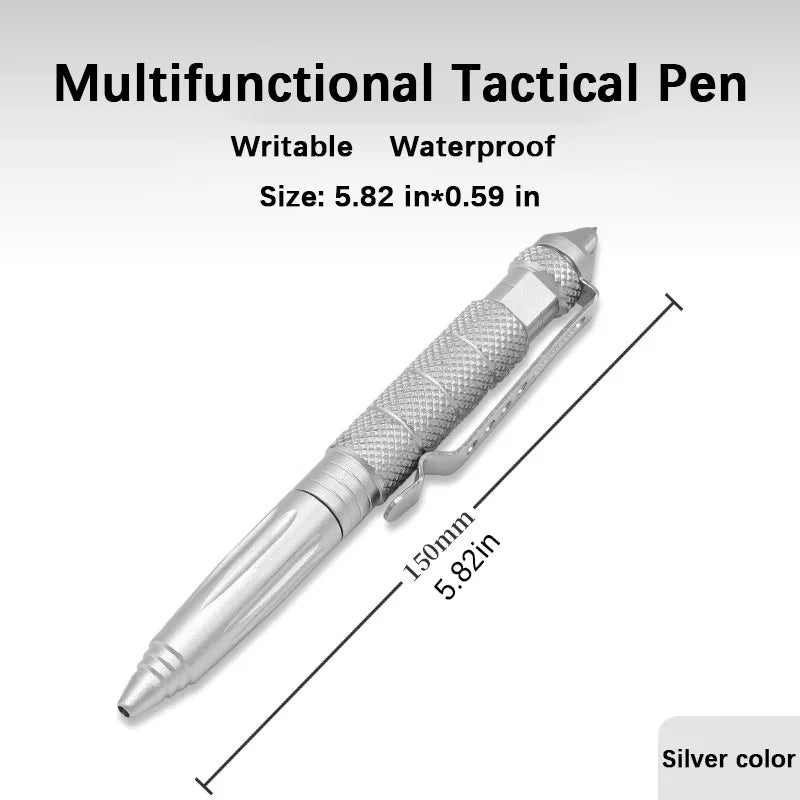Multi Function Tactical Pen Quality Steel Non Slip Portable Self Defense Aluminum Glass Breaker Survival Tool Multipurpose Pen