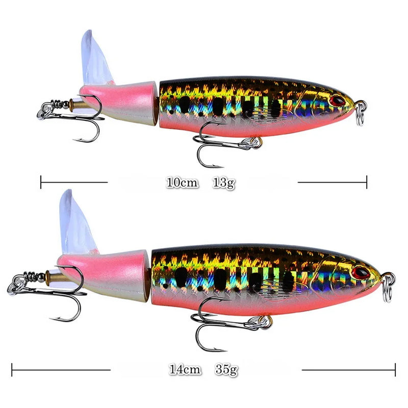 10cm 14cm Topwater Spinner Fishing Lure Popper Artificial | SAMAG