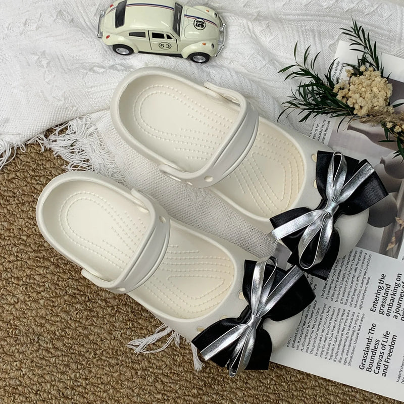 2026 ballet hole shoes platform slippers women's summer wear eva sandals non-slip Xiaohongshu Douyin women's explosion