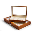Oirlv Wooden Jewelry Box Retro Jewelry Display Ring Necklace Earring Bracelet Box Multi Jewelry Storage Organizer Display Case