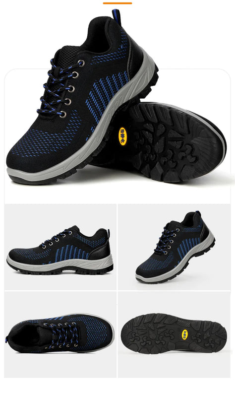 Work shoes for men, anti-shatter, anti-stab, anti-static, solid sole, all-season model