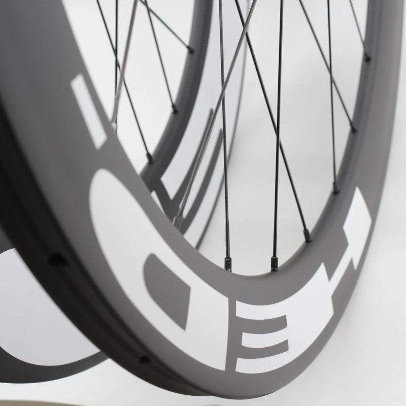 New 60+88mm 700C Road Bike Matt UD Full Carbon Fibre Bicycle Wheelset Tubular Clincher Tubeless Rims Disc Brake Hubs new