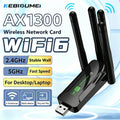 Kebidumei 1300Mbps USB3.0 WiFi Adapter Dual Band 2.4G/5GHz Wireless Network Card Dongle Receiver Transmitter For | SAMAG