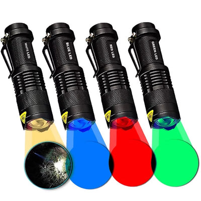 Small Mini Strong Light LED Fill Flashlight White Blue | SAMAG