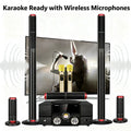 5.1 Home Theater Set 200W Peak Sound Box 8Ω HiFi Bluetooth Speaker 3-Way 3 Inch Active Audio Coaxial Optical USB For Home KTV