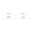 4Pcs 2-Forks 3-Forks Galvanized Fixing Spring Clip Spring Buckle For Fixing Lampshade Shrapnel DIY For Pandent Lamps Lanterns