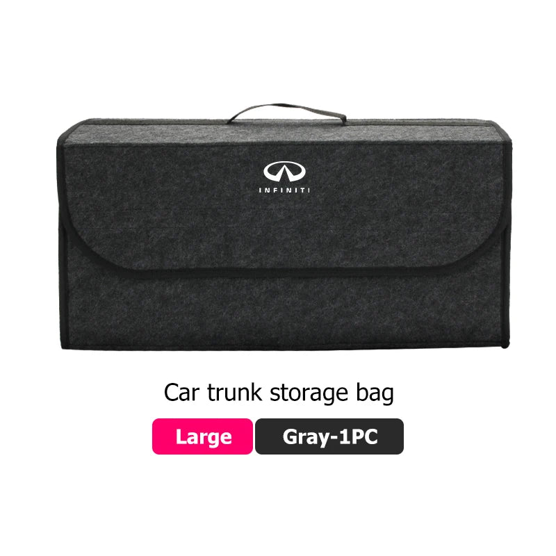 Car Trunk Storage Large Capacity Stowing Tidying Organizer Box For Infiniti Q70L QX50 Q50 QX30 QX60 QX80 Q60 Q30 QX70 Q70 G37