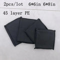 2pcs/lot Defensive Shield Waist Weight Plate Soft PE Self-defense Security 6*6, 6.8in Body IIIA Armor Material Bullet-proof