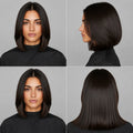 180% Density Silk Base Full Lace Short Bob Wigs Malaysian Straight Human Hair Wigs With Bangs 6x6 Inch Realistic Silk Top Bob