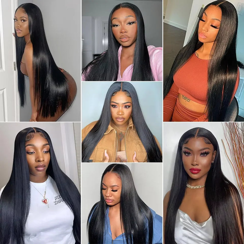 20 30 Inch Bone Straight 2 3 4 Bundles Brazilian Remy Unprocessed Human Hair Wavy Doule Drawn Straight Bundles Weave Extensions