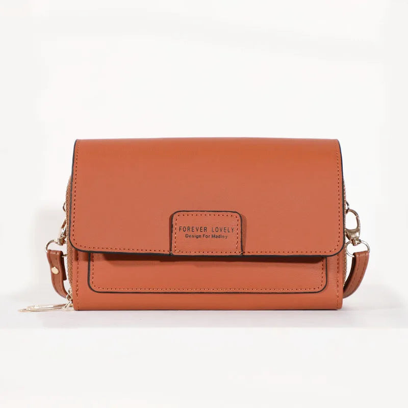 New Women Pu Leather Handbags Female Multifunctional Large Capacity Shoulder Bags Fashion Crossbody Bags For Ladies Phone Purse