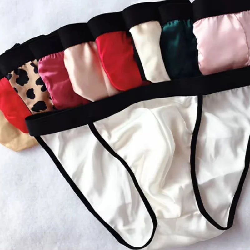 100% Mulberry Silk Men Panties Male Sexy Underwear