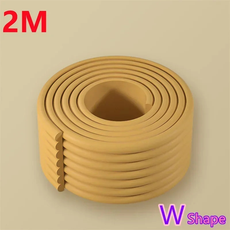 2M Baby Safety Soft Anti-Collision Foam Strip Home Table Corner Protector Tape Table Edge Protector for Baby Protection Products