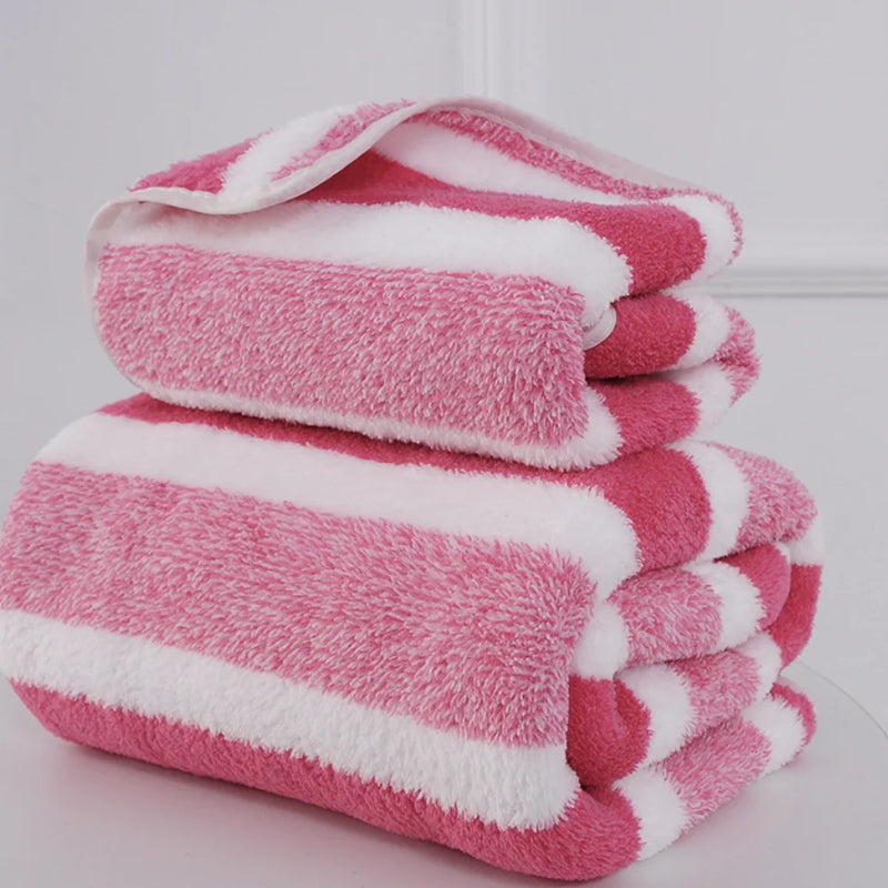 1 Pc Thickened Absorbent Bath Towel Soft Face Towel for Home