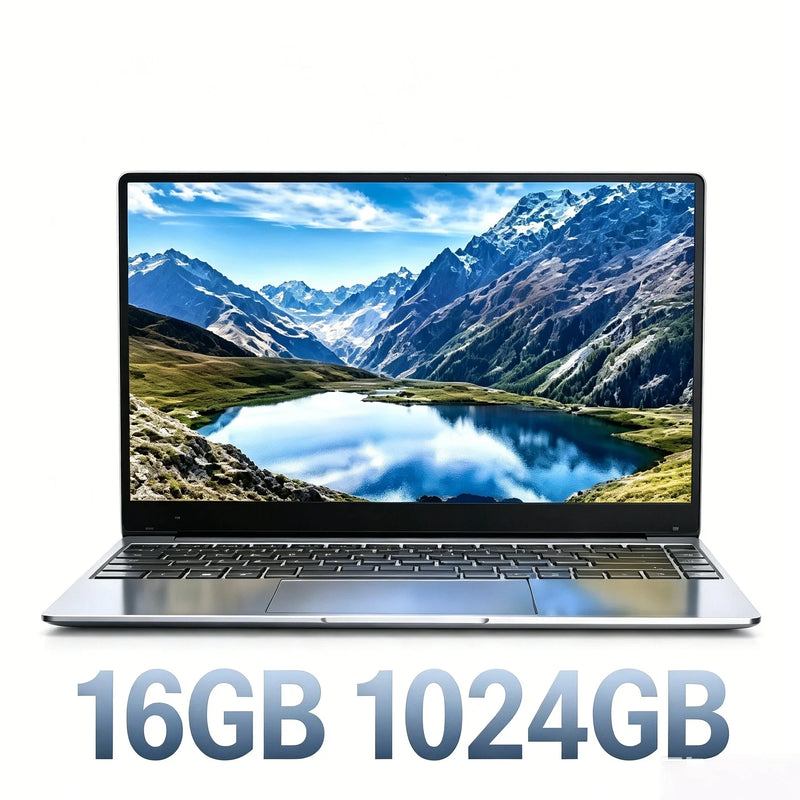 Intel N3700 15.6 Inch Ultra Slim Laptop 4C 4T 1.6GHz 2.4GHz Boost 16GB DDR4 2TB SSD Gaming Notebook Pro Max Speed