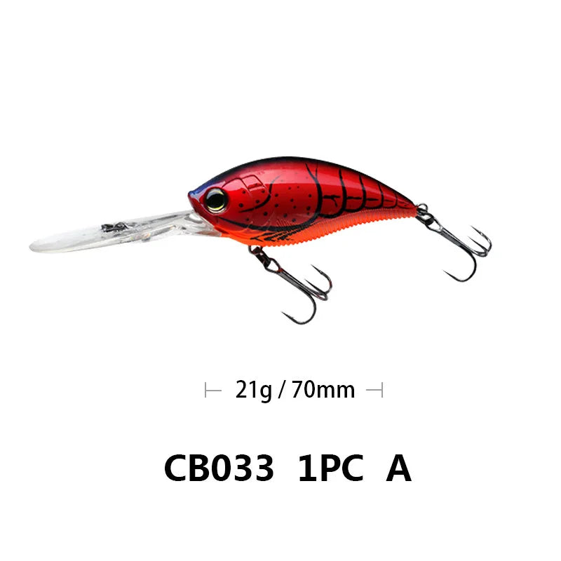 70mm/21g 75mm/22.5g Crankbait Fishing Lures Artificial | SAMAG