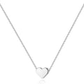 K Gold Plated Heart Necklace |Silver Plated Necklace Cute Dainty Love Pendant Necklaces for Women Gift for Girls Gift for Women