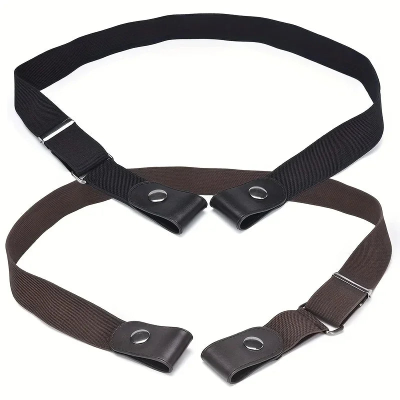 Jeans Elastic Waistband For Women/Men No Bulge No Buckle Stretch Elastic Waist Belt Versatile and Minimalist Elastic Waistband