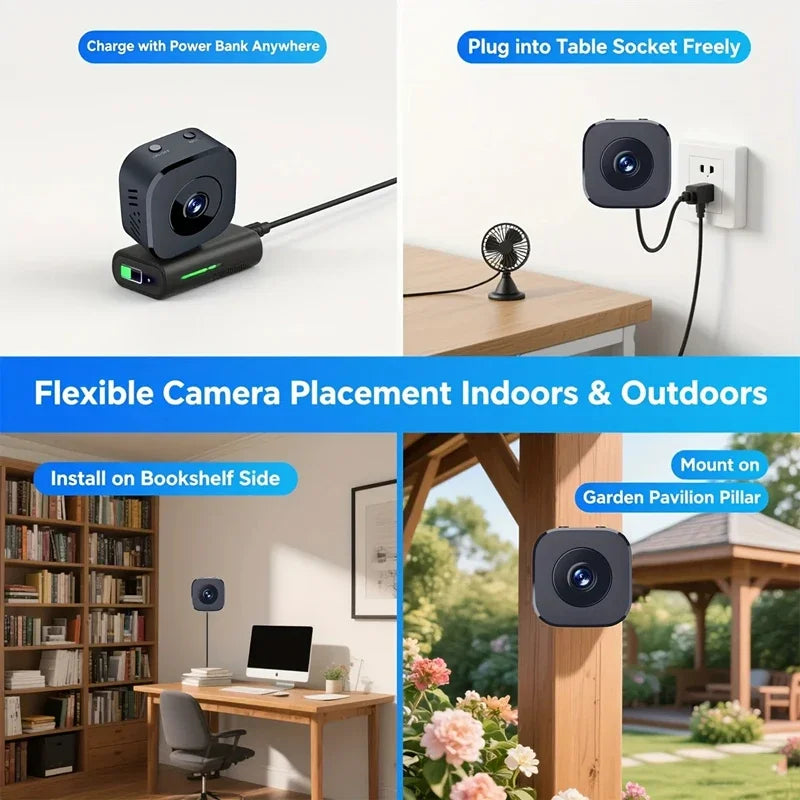 Mini Security Camera Wireless 1080P HD 2.4G WiFi Monitoring Security Protection Remote Night Vision Surveillance Smart Home 2026