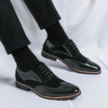 Retro Oxfords Shoes Men Classic Men's Dress Shoes Casual Business Social Brogues Shoes For Wedding