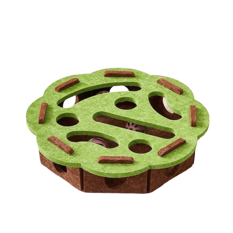 Cat Scratching Posts For Indoor Cat Puzzle Toy Felt Puzzle Box Cat Exercise Toy with Ball Kitten Interactive Indoor Exercise Toy