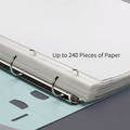 A4 4 Hole Ring Binder for School Home Office Document Exam Paper Organization Multi Functional Stationery Storage Ring Binder