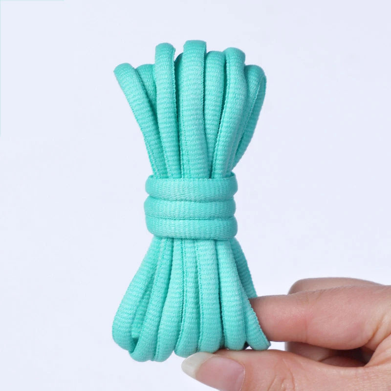 1 Pair Round Shoelaces Fof Basketball Sneakers Shoe Laces Black White Shoelace Universal for Children and Adults 100CM