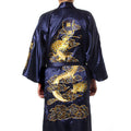 Sexy Men Satin Silky Chinese Dragon Kimono Bathrobe Pajamas Sleepwear Gown Bath Robes Man Fashion Nightgown