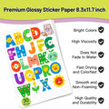 50 Sheets A4 Glossy Vinyl Sticker 8.3 X 11.7 Inch - View 3 | SAMAG