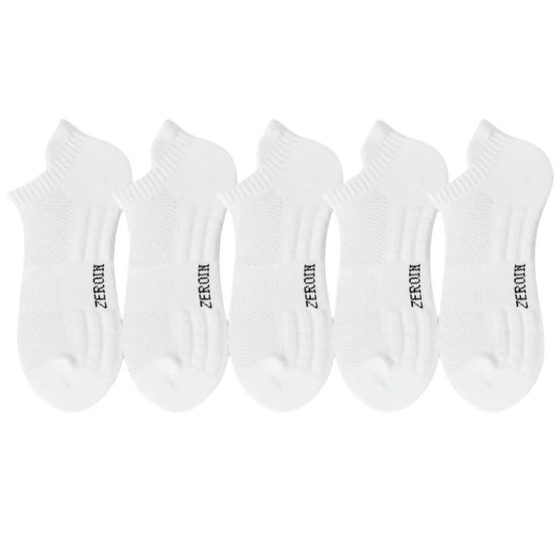 5Pairs Men's Cotton Sports Socks Breathable Sweat | SAMAG