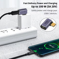 USB4.0 40Gbps OTG type C 90 degree Adapter 100W 5A USB C to Type C Fast Charging Converter USB C Data Adapter For Macbook 8K60HZ