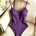 Sleeveless Knit Bodysuit Hot Summer Sexy Bodycon Off Shoulder Halter Tops Casual Street Bodice For Women ClubWear