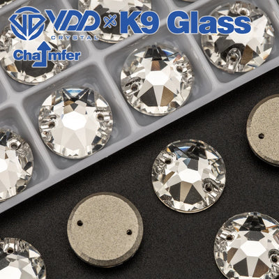 VDD 8 Big 8 Small K9 Sew On Rhinestones Sewing Glass | SAMAG