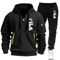 Autumn and winter hot selling men's hooded sweatshirt+casual pants two-piece outdoor multi pocket pullover and sports pants set