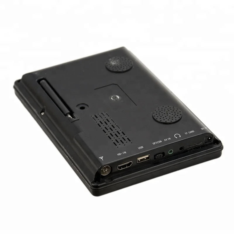 7 Inch Portable Digital TV DVB-T2 ATSC ISDB-T LCD Screen Rechargeable Battery Car Monitor Television Auto RV Travel Camping